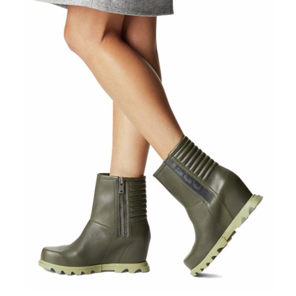 Sorel Joan of Arctic III Waterproof Moto Wedge Boots